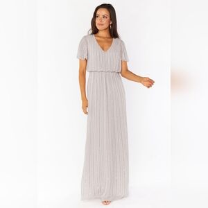 Show Me Your Mumu Michelle Flutter Maxi Sequin Dress